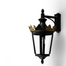 Louvre 06 | Wandleuchte – klassische Außenbeleuchtung im Empire-Stil mit hängender Laterne von Roger Pradier